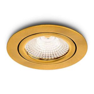 LED-inbouwspot Vivaro goud dimbaar