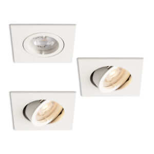 Complete set 3 stuks LED-spot Felice wit GU10 dimbaar 4.2 Watt