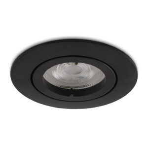 Complete LED-spot Monti zwart GU10 dimbaar 4.2 Watt