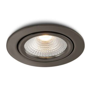 LED-inbouwspot Vivaro gunmetal 5W dimbaar IP54 2700K