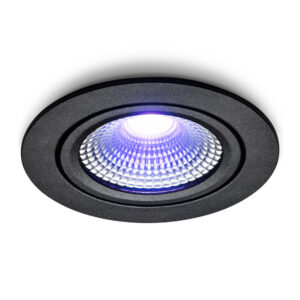 Slimme LED-inbouwspot Vivaro zwart 5W IP54 RGBWW Zigbee