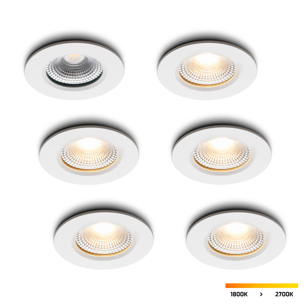 LED-inbouwspot Udis wit dimbaar