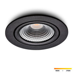LED-inbouwspot Vivaro zwart 5W dimbaar