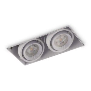 Trimless LED-spot  Bastia wit dubbele GU10