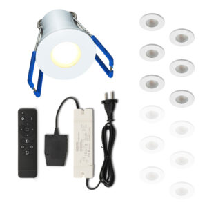 Set LED-inbouwspot met afstandsbediening Varese wit 3W dimbaar  1-12 stuks