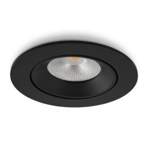 LED-inbouwspot Ozera zwart 10W dimbaar IP54