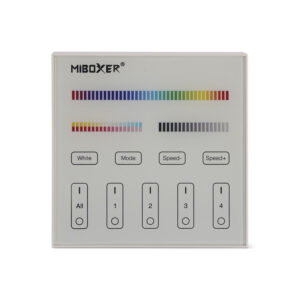 Milight RGBWW LED-strip Wandtouch bediening 4 zone