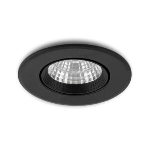 LED-inbouwspot Fioli zwart 3W dimbaar